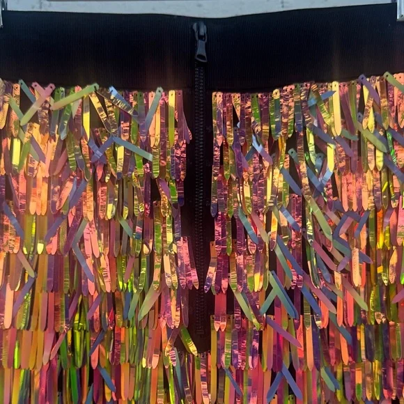 Milly Multicolor Matchstick Sequin Pencil Skirt Size 2 (estimated) - Picture 5 of 13